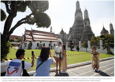 東南亞各國熱切歡迎中國游客回歸，中國推動經濟復蘇的旅游引擎
